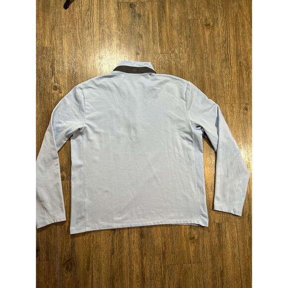 Greyson Golf Mens Large Blue Tate Mockneck Quarter Zip Performance Golf Prep - Picture 7 of 8
